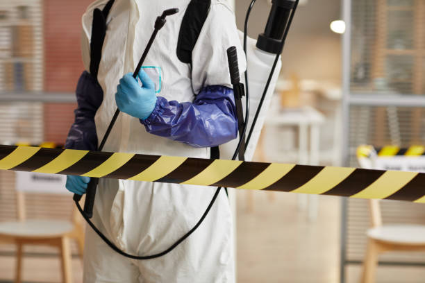 Professional Sewage Cleanup technician working in Creston, CA